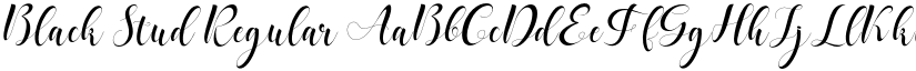 Black Stud Regular font