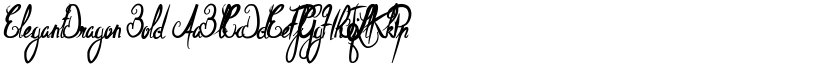 ElegantDragon Bold font