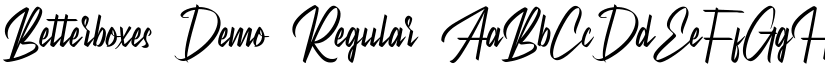 Betterboxes Demo font download