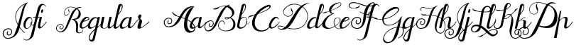 Jofi Regular font