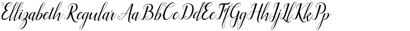 Ellizabeth Regular font