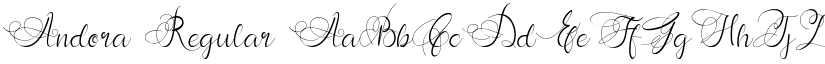 Andora Regular font