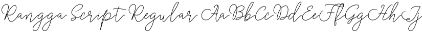 Rangga Script Regular font
