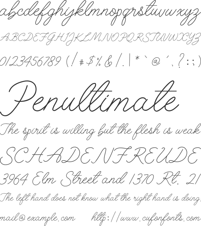 aladina font preview