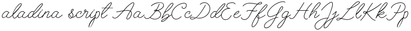 aladina script font
