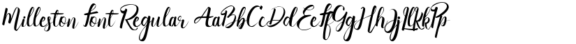 Milleston Font font download