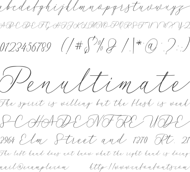 Sentosa font preview