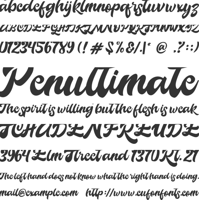 Galatik font preview