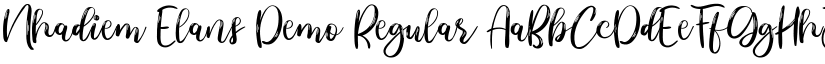 Nhadiem Elans Demo Regular font