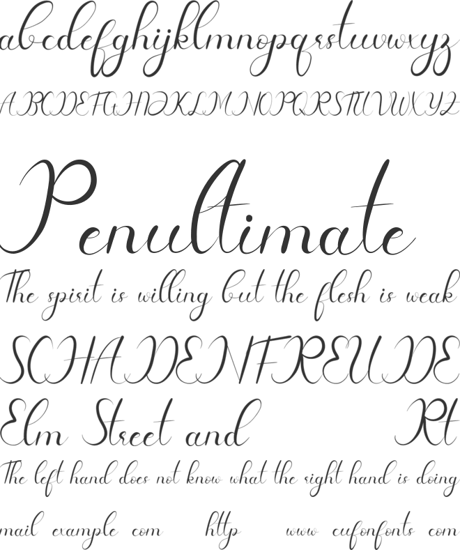 Lauliya Demo font preview