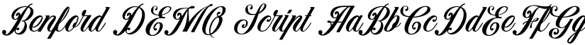 Benford DEMO Script font