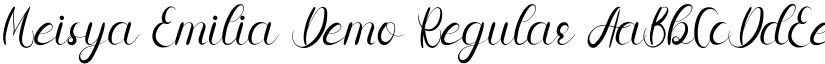 Meisya Emilia Demo Regular font