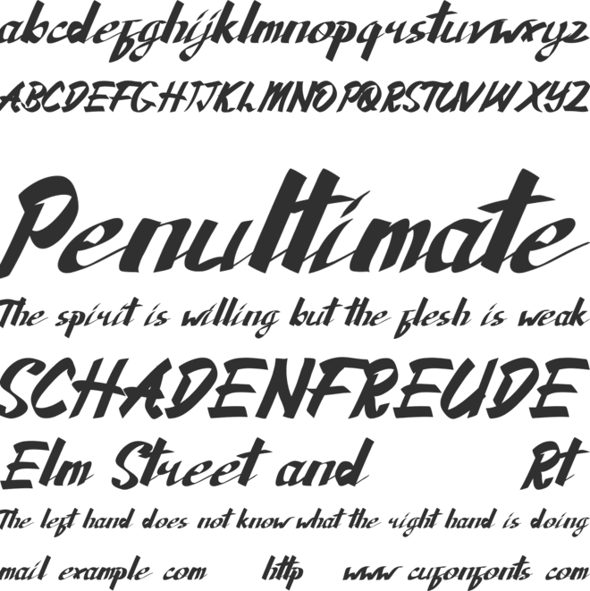 Sunaiko Haines Demo font preview
