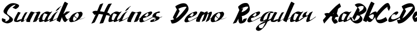 Sunaiko Haines Demo font download