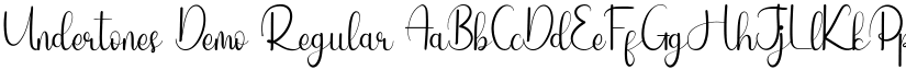 Undertones Demo Regular font