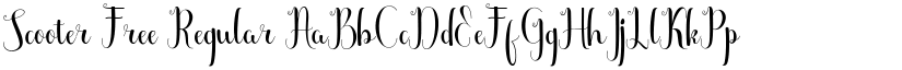 Scooter Free font download