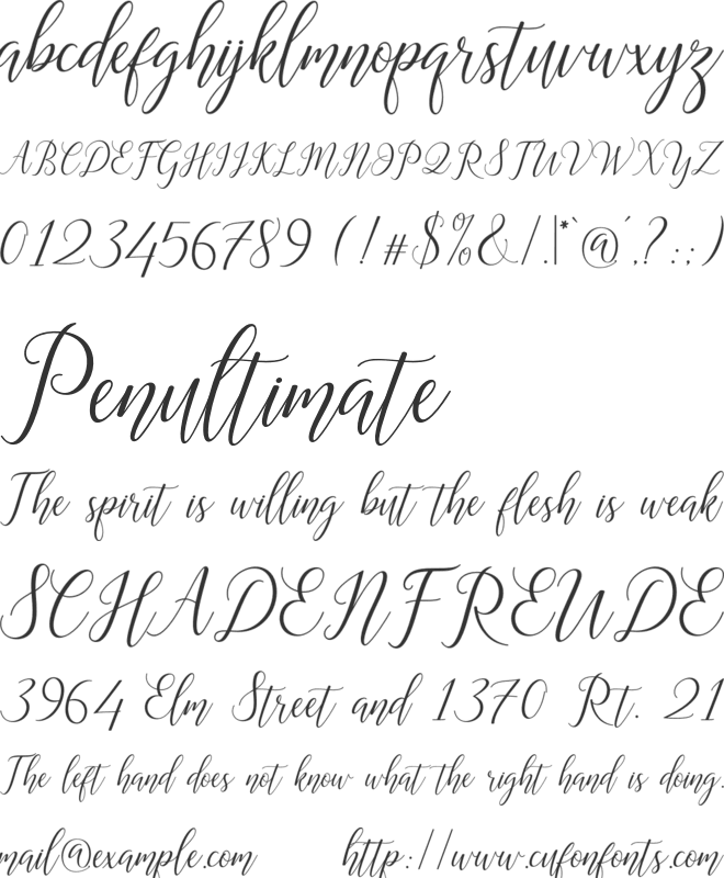 Astereiska font preview
