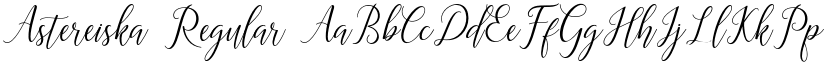 Astereiska Regular font