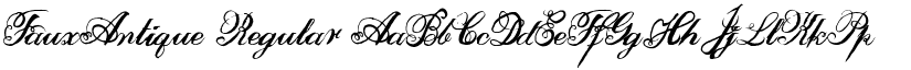 FauxAntique Regular font