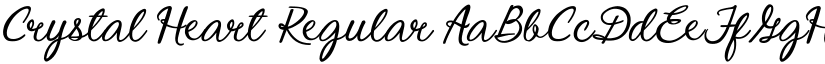 Crystal Heart Regular font