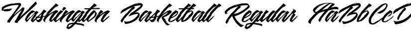 Washington Basketball Regular font
