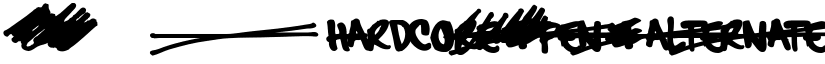 hardcore_pen_alternate font