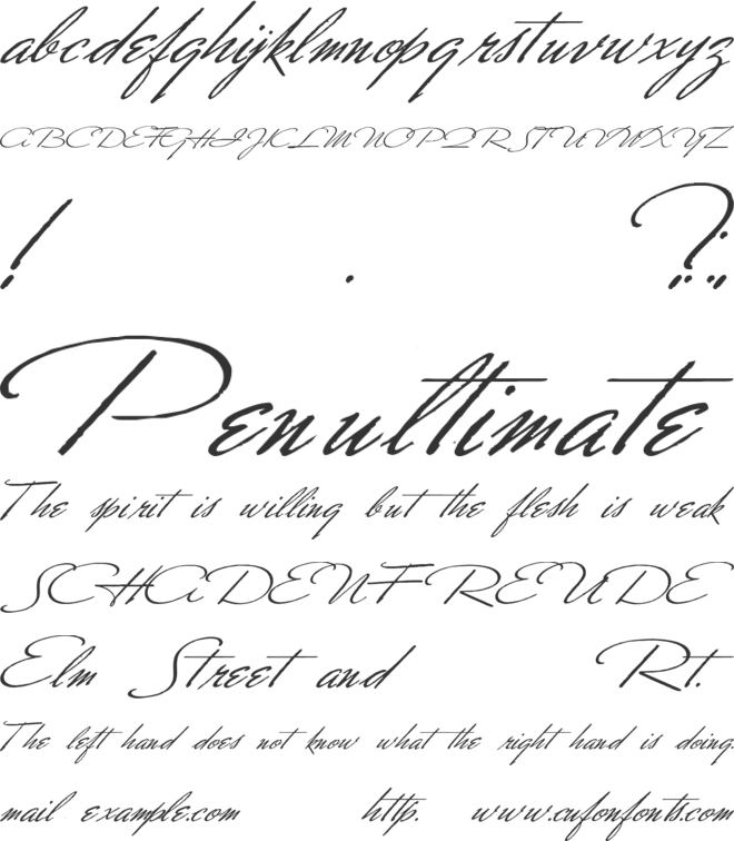 Soldier William Holmes font preview