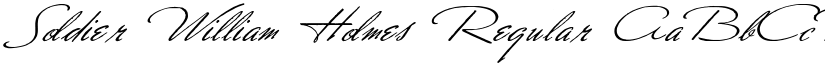 Soldier William Holmes Regular font