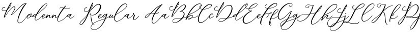 Modennta Regular font