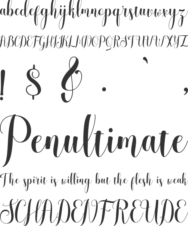 melisca demo font preview