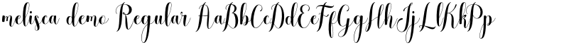melisca demo Regular font