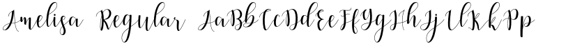 Amelisa Regular font