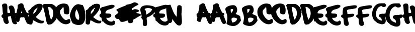hardcore_pen font