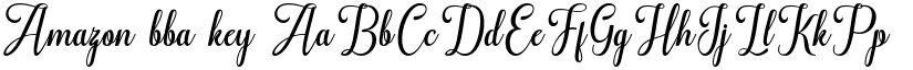 Amazon bba key font