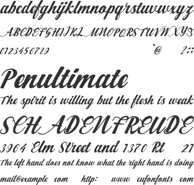 Workside Slant Demo font preview