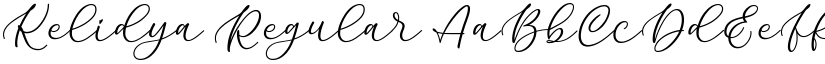 Kelidya Regular font