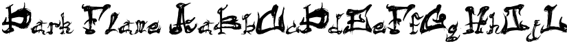 Dark Flame font