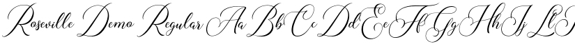 Roseville Demo font download