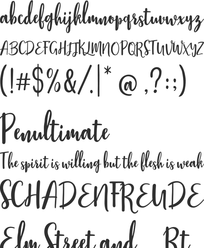 Stephanie Script font preview