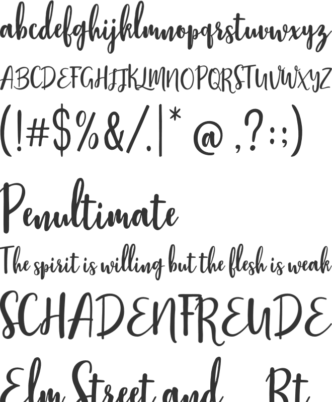 Stephanie Script font preview