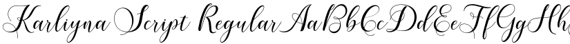 Karliyna Script Regular font