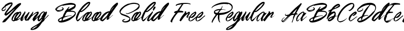 Young Blood Solid Free Regular font