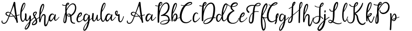 Alysha font download