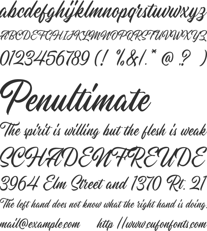Hillstown Clean DEMO font preview