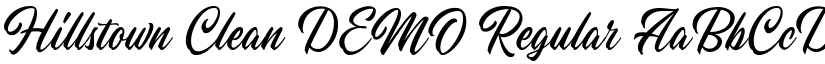 Hillstown Clean DEMO Regular font