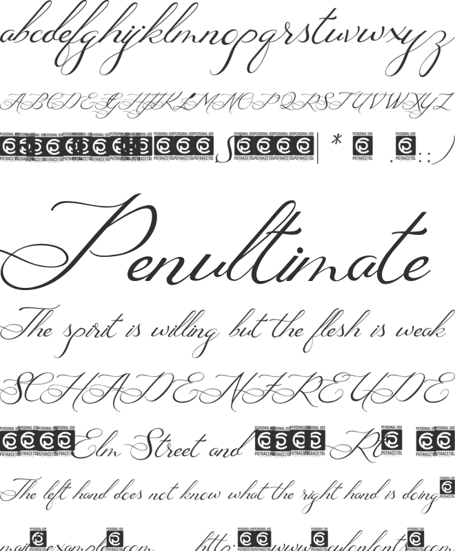 Ayana font preview