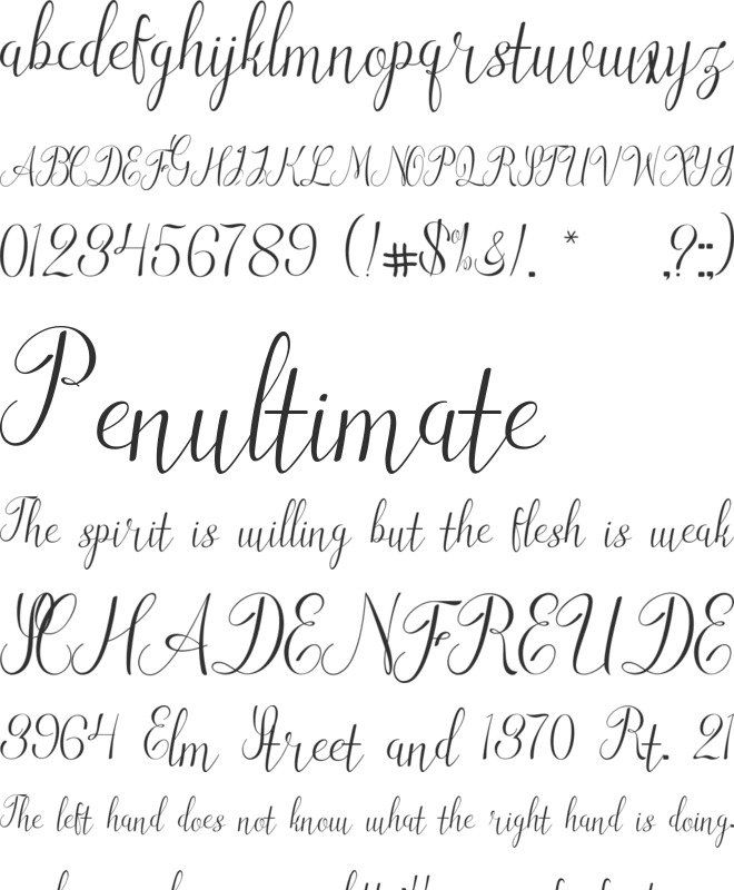 Ladies First Free font preview