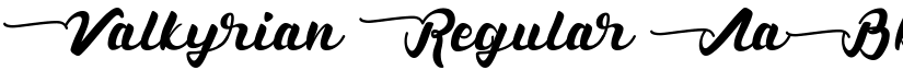 Valkyrian Regular font