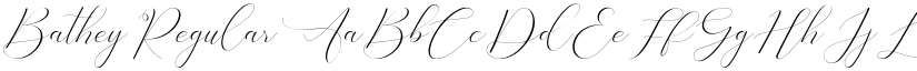 Bathey Regular font