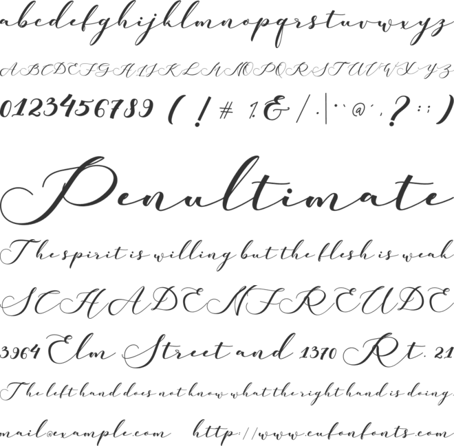 Kachine font preview